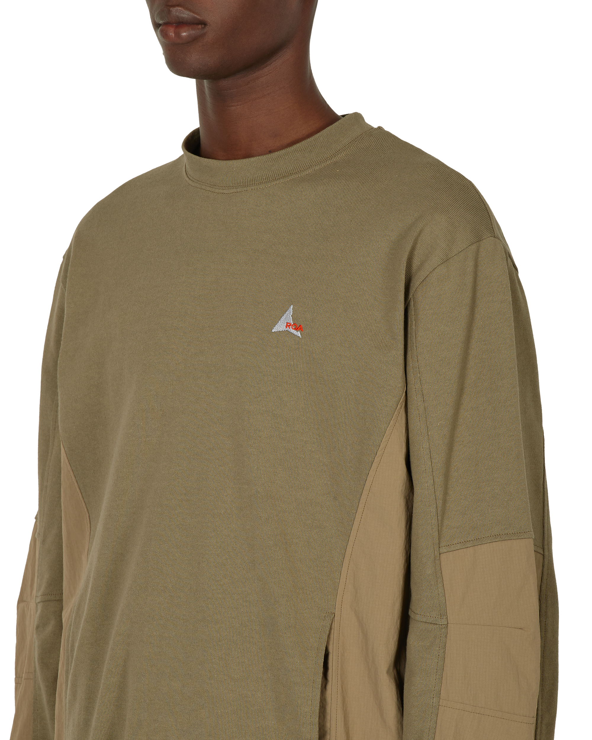 ROA Paneled Crewneck J277317-S-Green 5