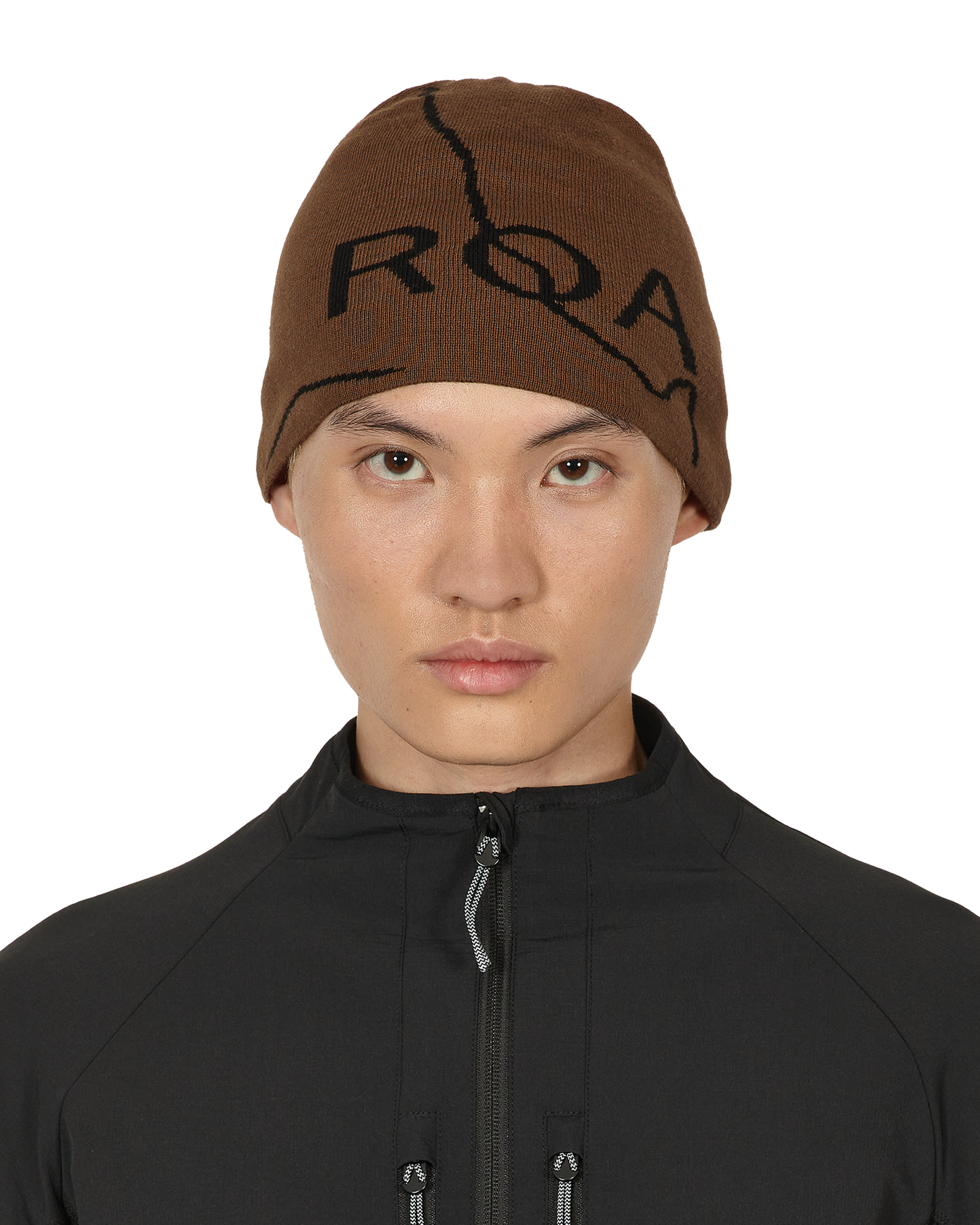 カラーブラック【完売品】roa hiking logo beanie black - 帽子