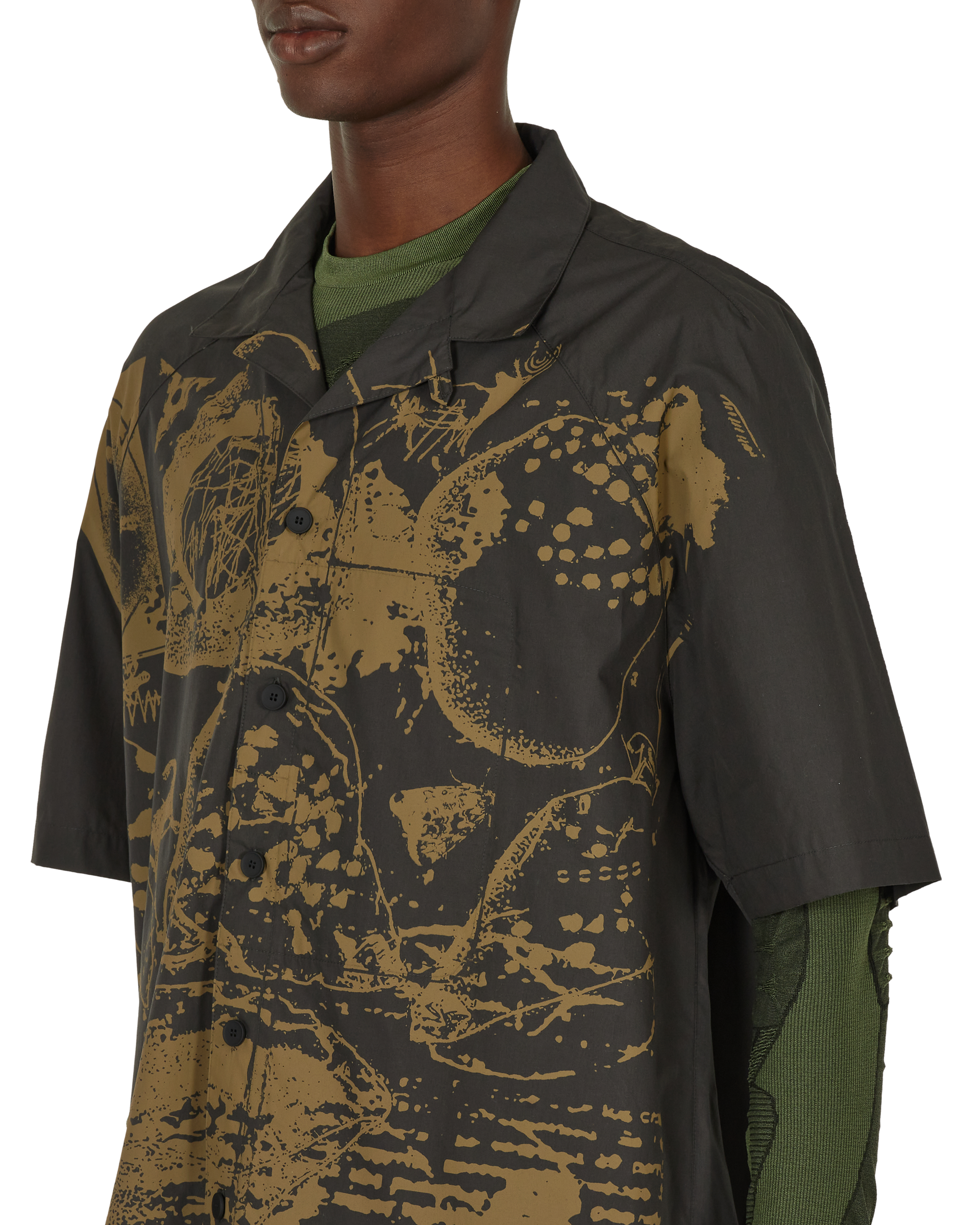 ROA Camp Short Sleeve Shirt Print J278414-S-Black 5