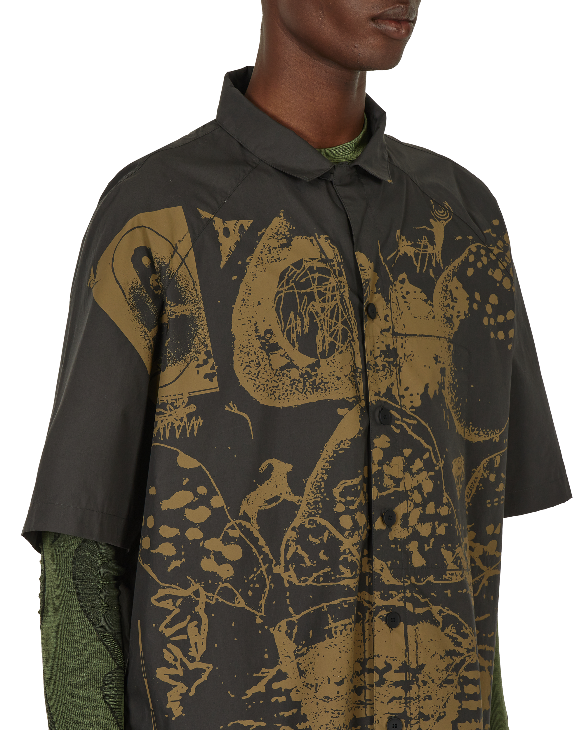 ROA Camp Short Sleeve Shirt Print J278414-S-Black 7