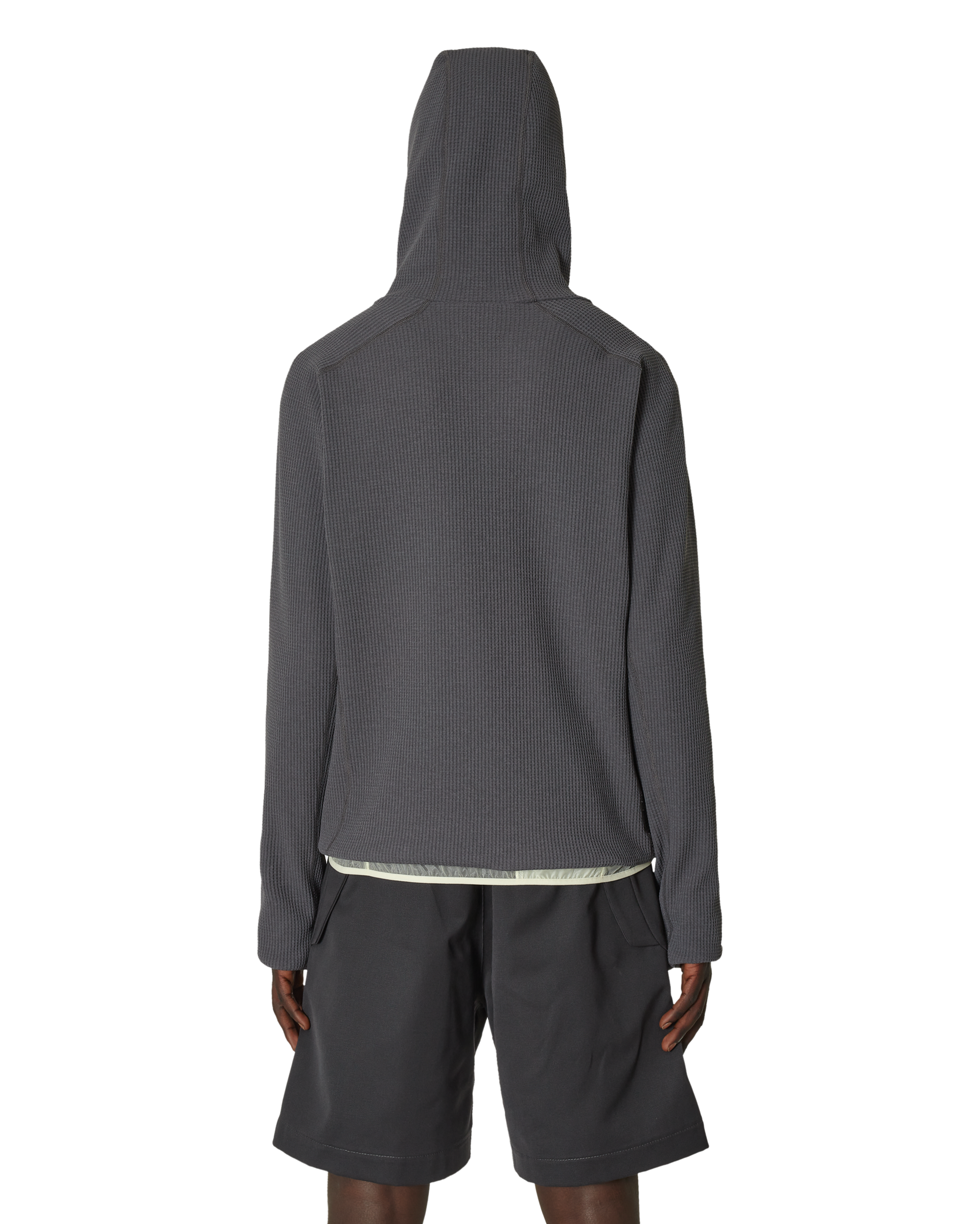 ROA Thermal Waffle Hoodie J294346-S-Grey 3