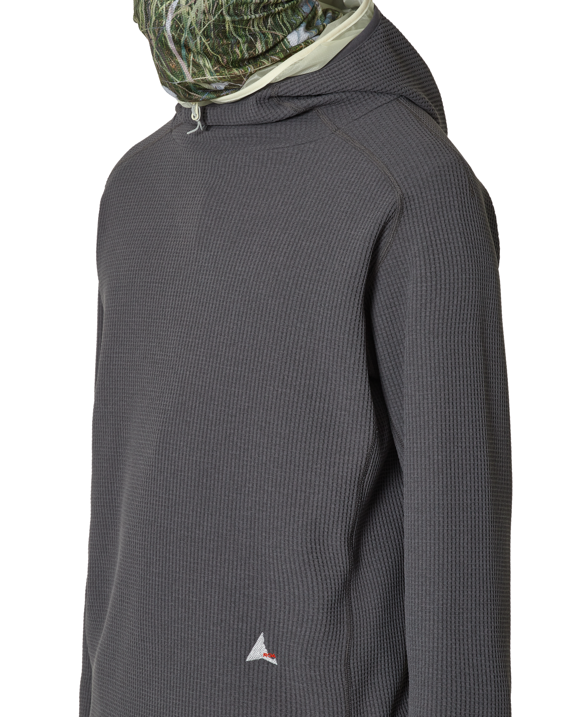 ROA Thermal Waffle Hoodie J294346-S-Grey 5