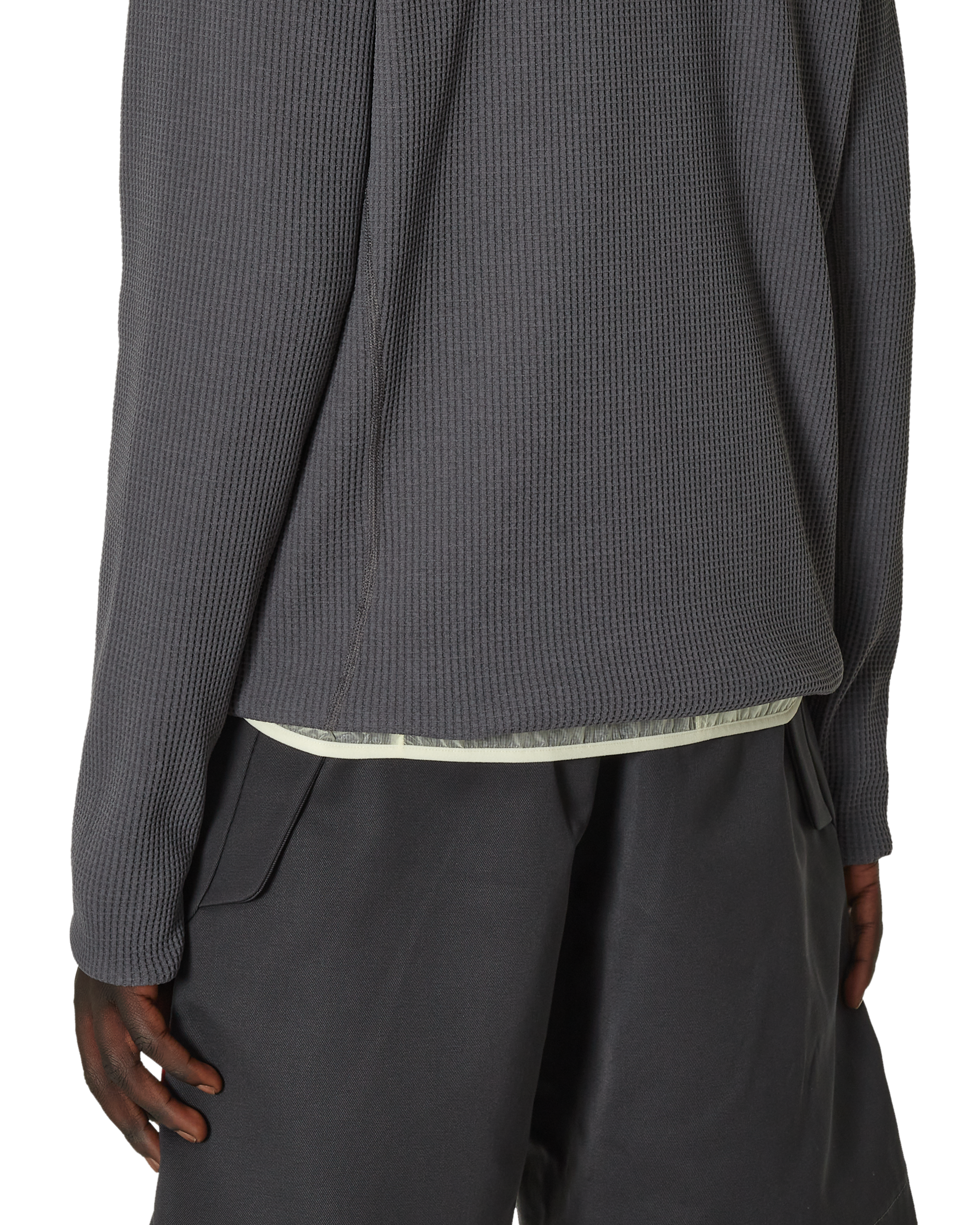 ROA Thermal Waffle Hoodie J294346-S-Grey 8