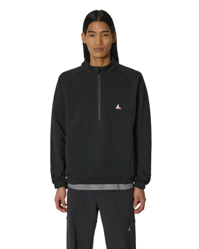 ROA Heavy Half Zip J294361-S-Black front