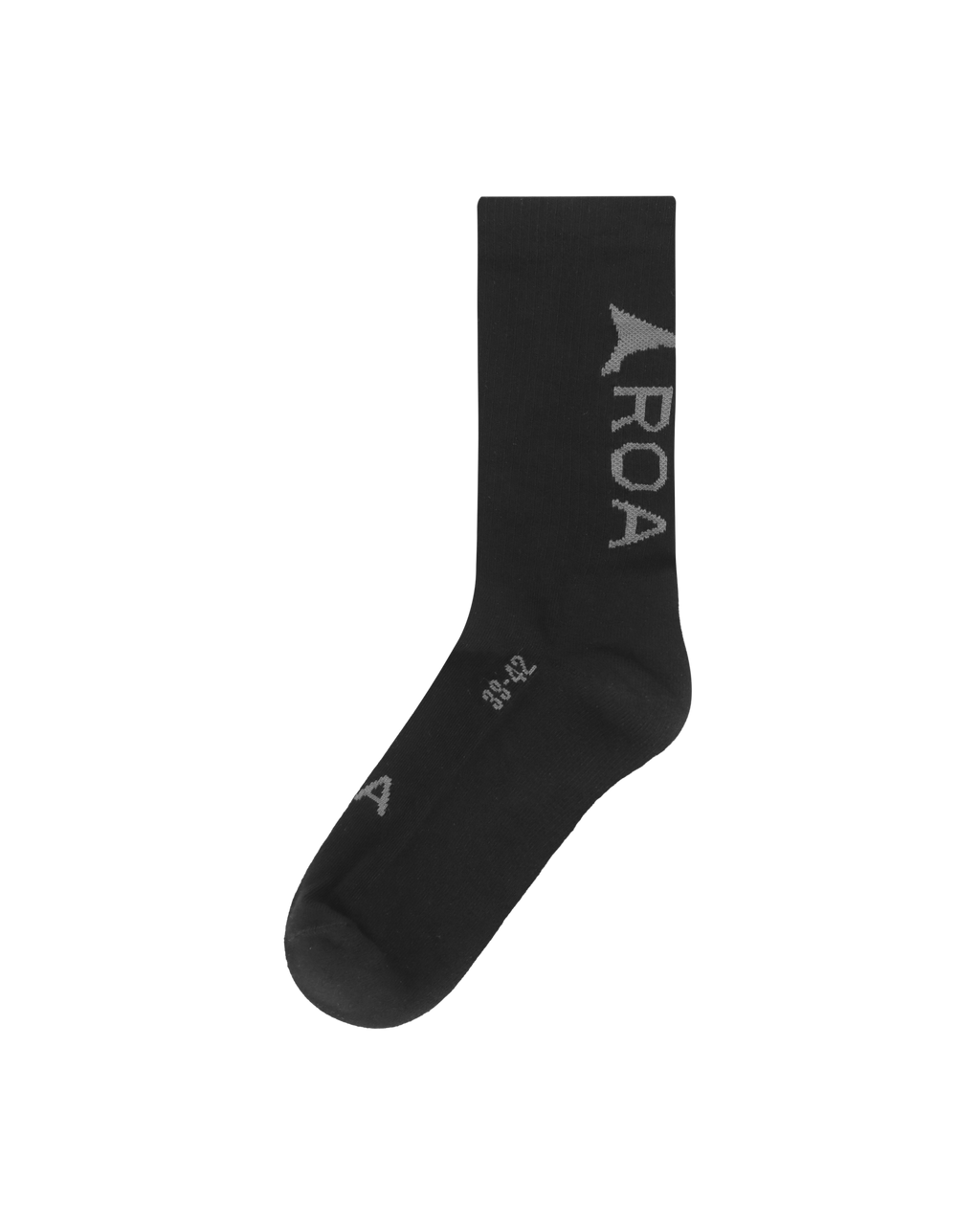 ROA Logo Socks J294384-39-42-Black front