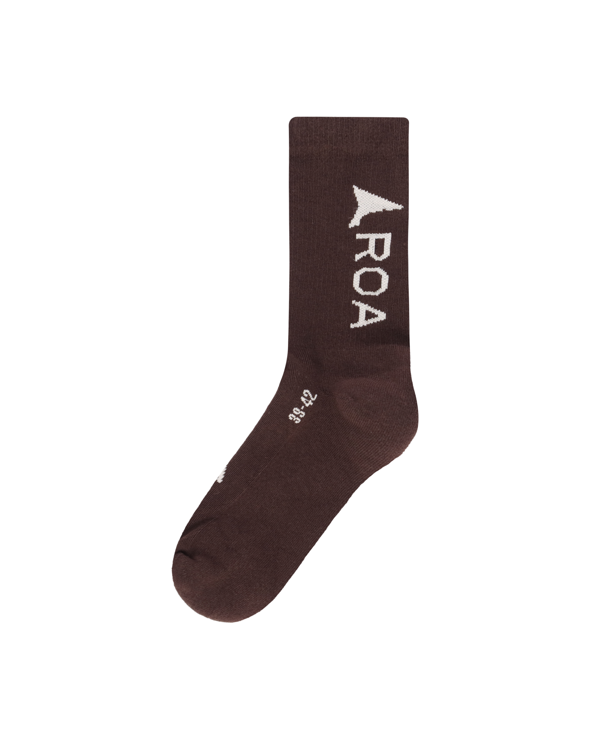 ROA Logo Socks J294385-39-42-Brown 2