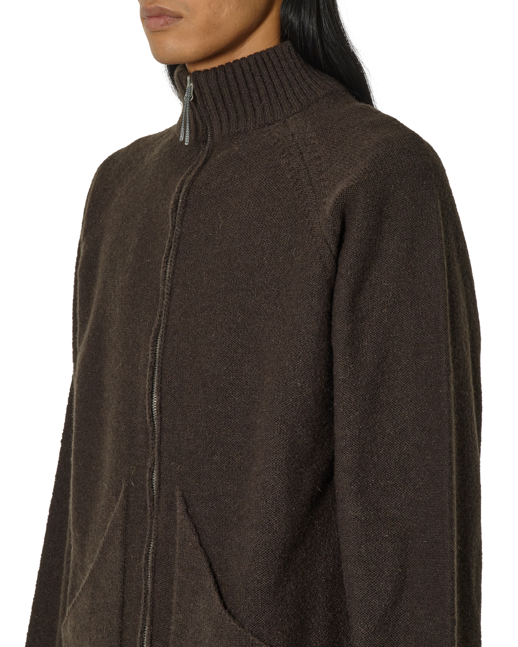 ROA Mohair Cardigan J294331-S-Brown front