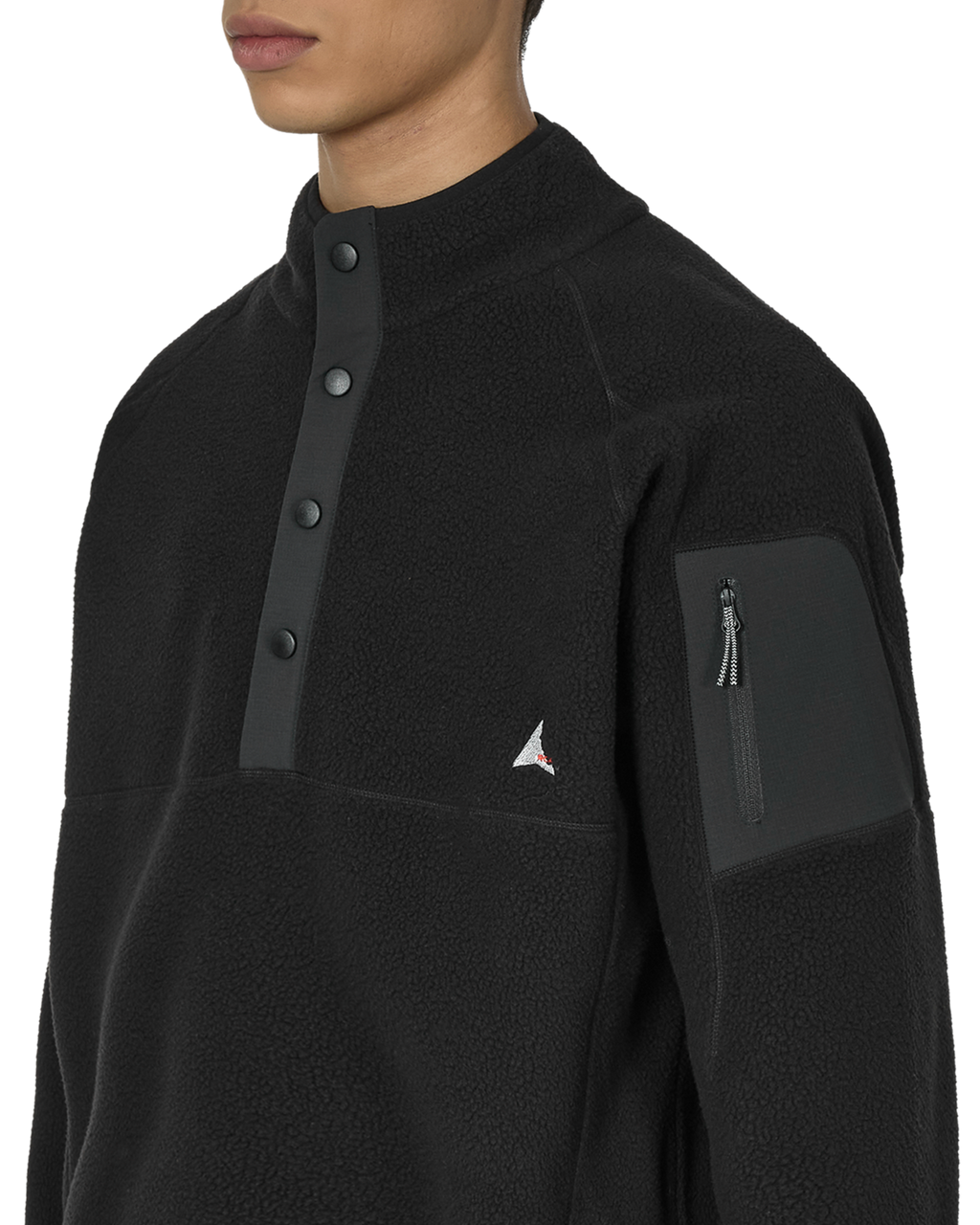 ROA Polartec Fleece Button Up J302046-S-Black front