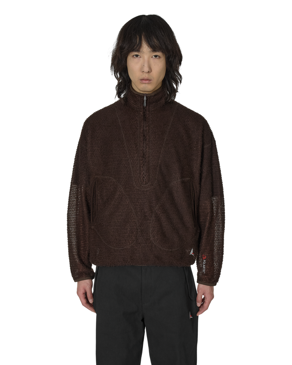 ROA Alpha Direct Half Zip J302039-S-Brown front