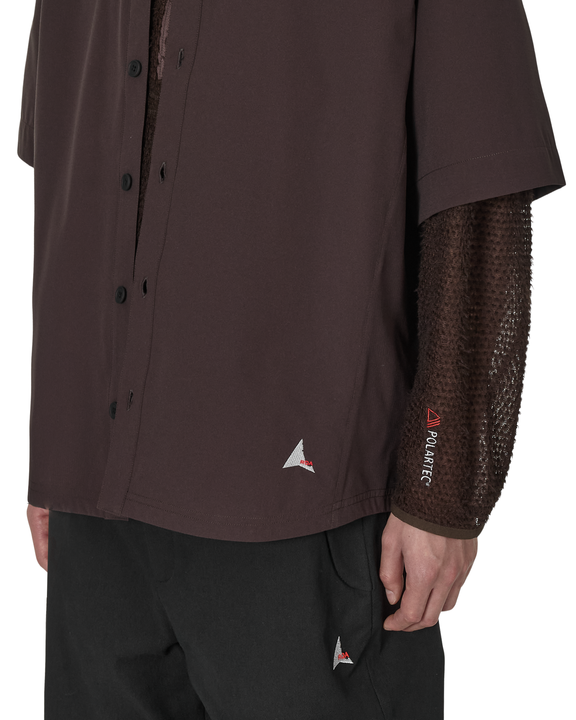 ROA Dot Air Shirt J302065-S-Brown 5