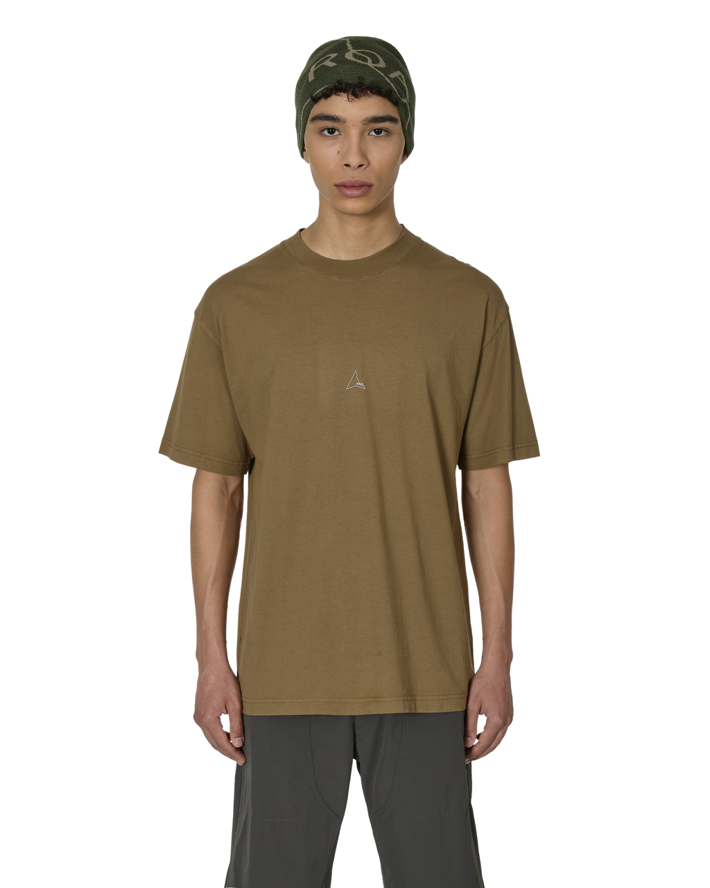 ROA Logo T Shirt J302117-S-Brown front