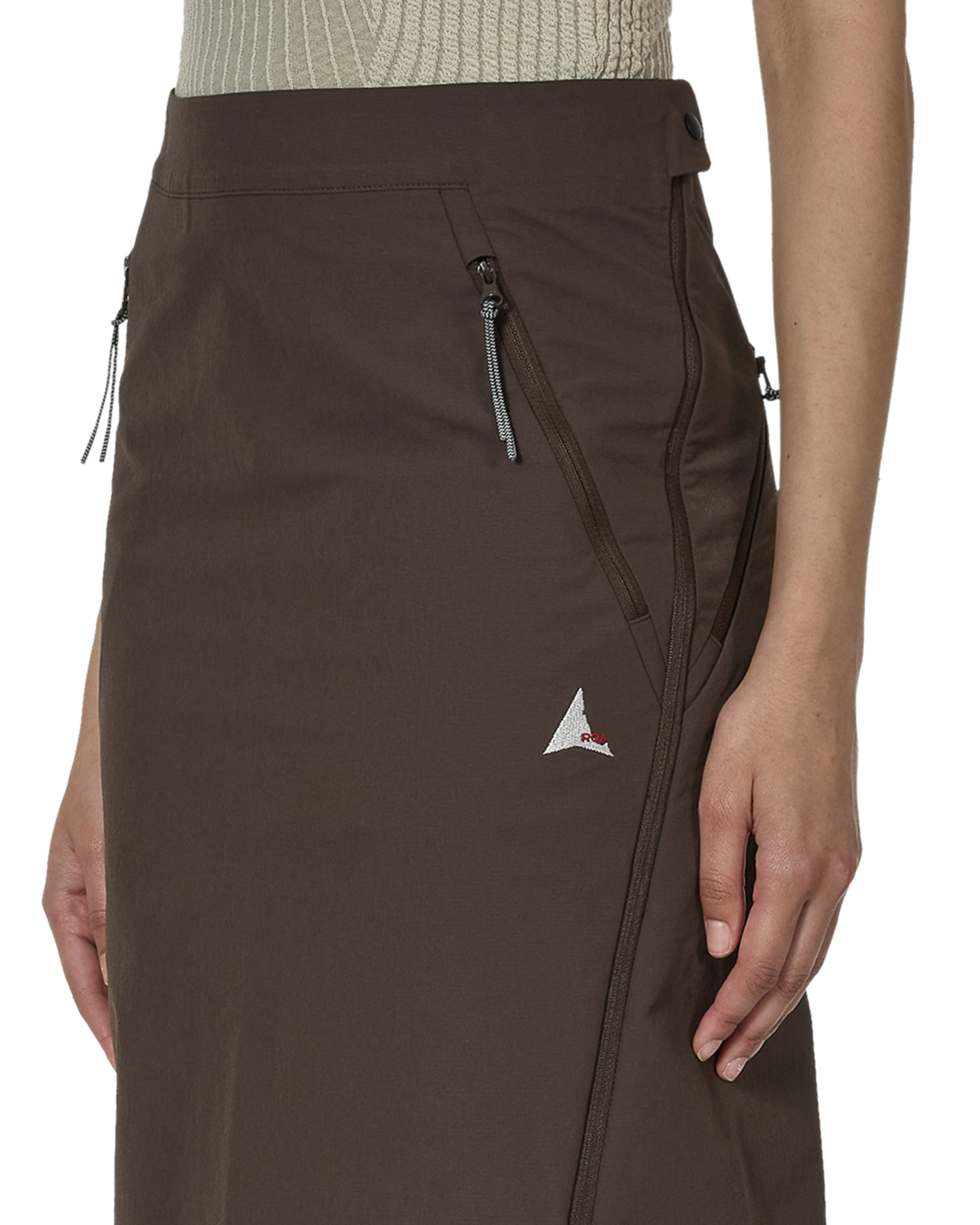 ROA Y Zip Skirt J302777-XS-Brown 5