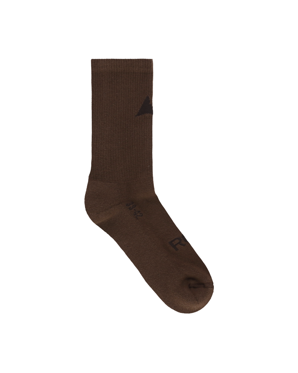 ROA Logo Socks J302823-39-42-Brown front