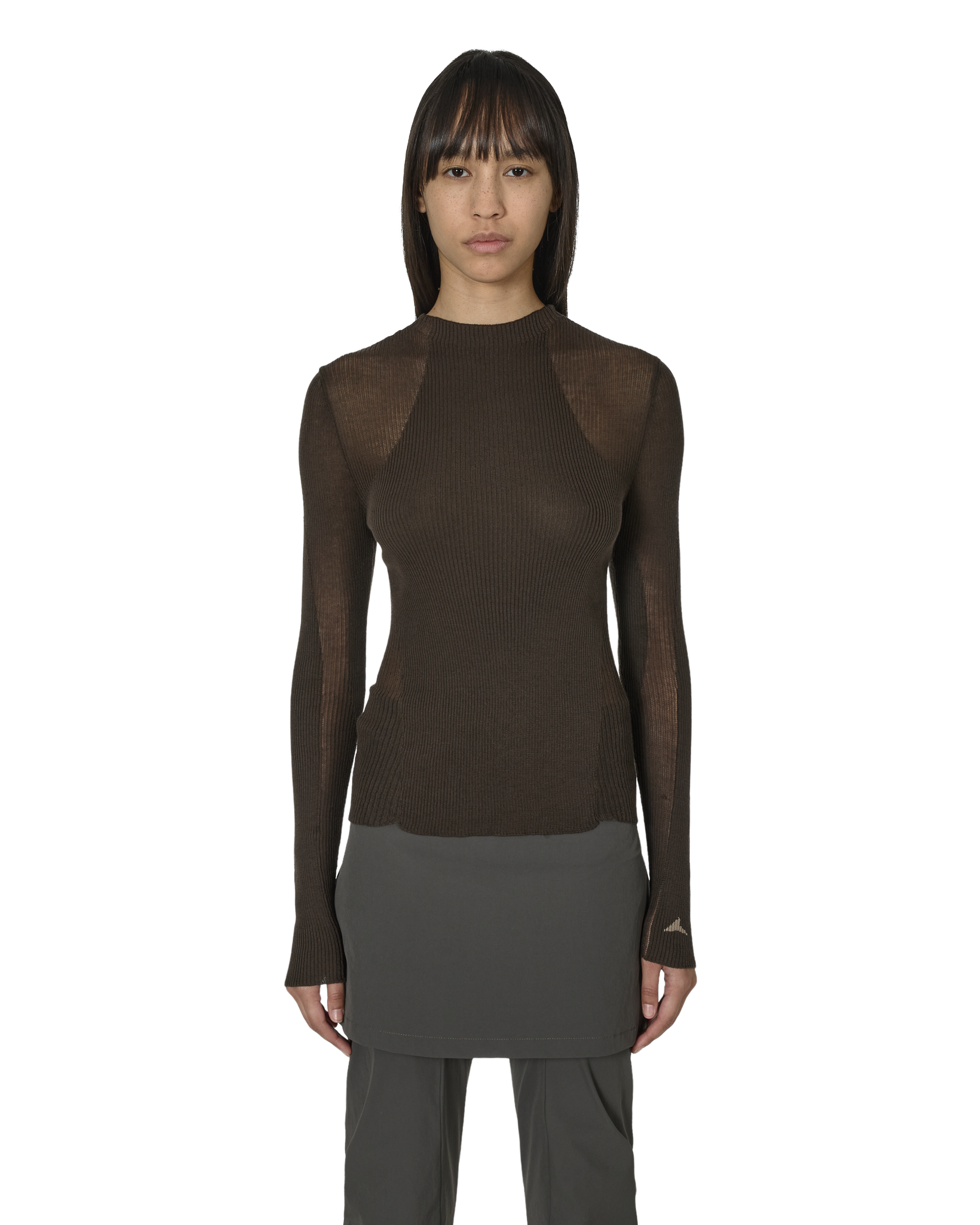 ROA Sheer Knit J302834-S-Brown front