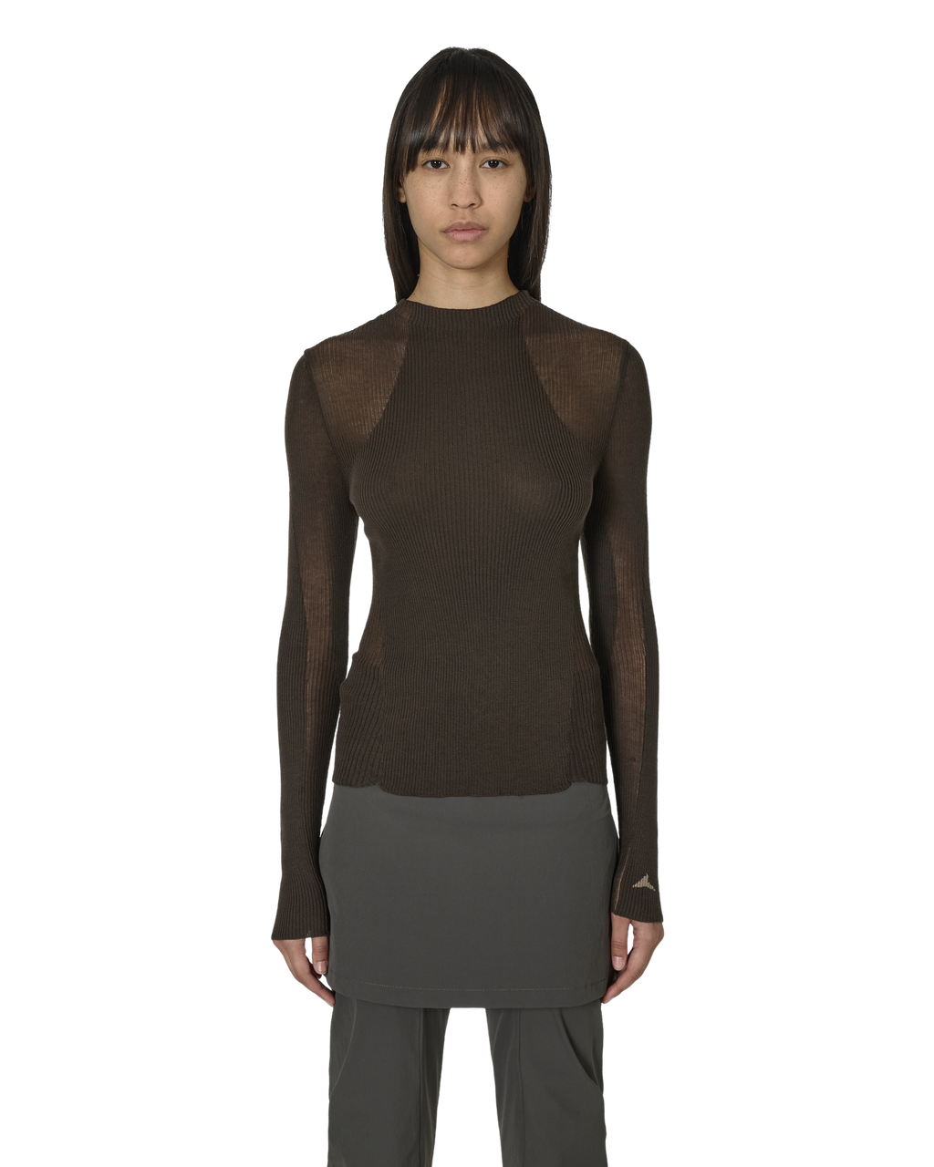 ROA Sheer Knit J302834-S-Brown front