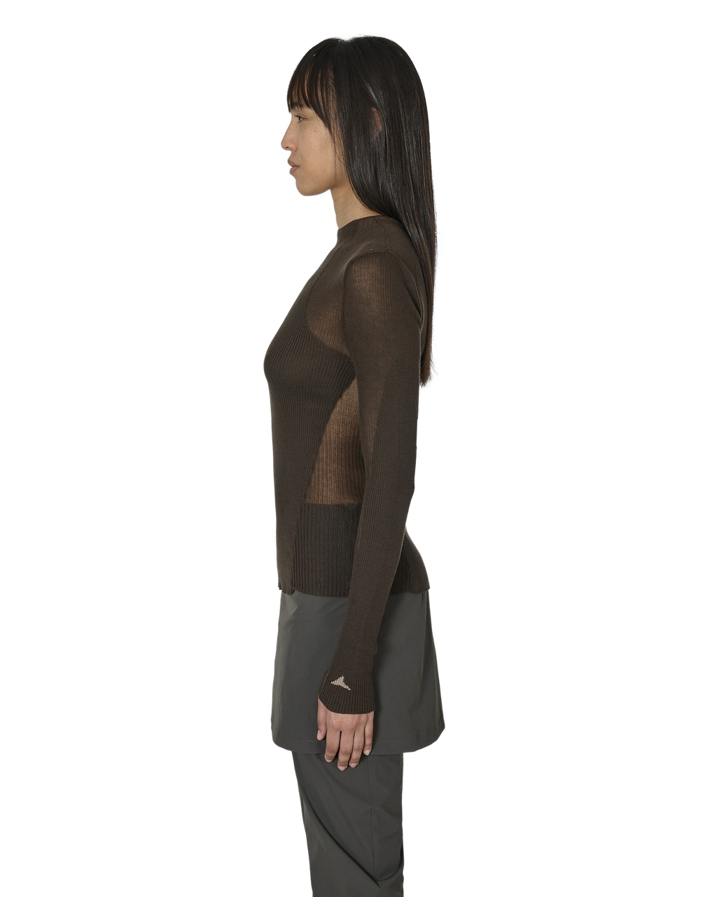 ROA Sheer Knit J302834-S-Brown front