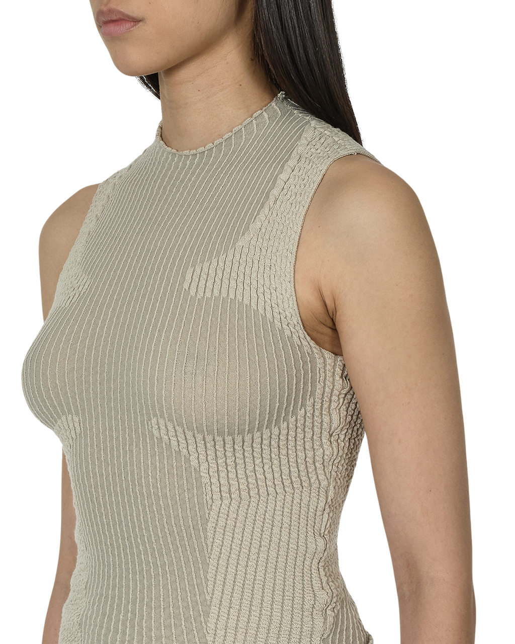 ROA Wavy Tank Top J302837-XS-Beige front