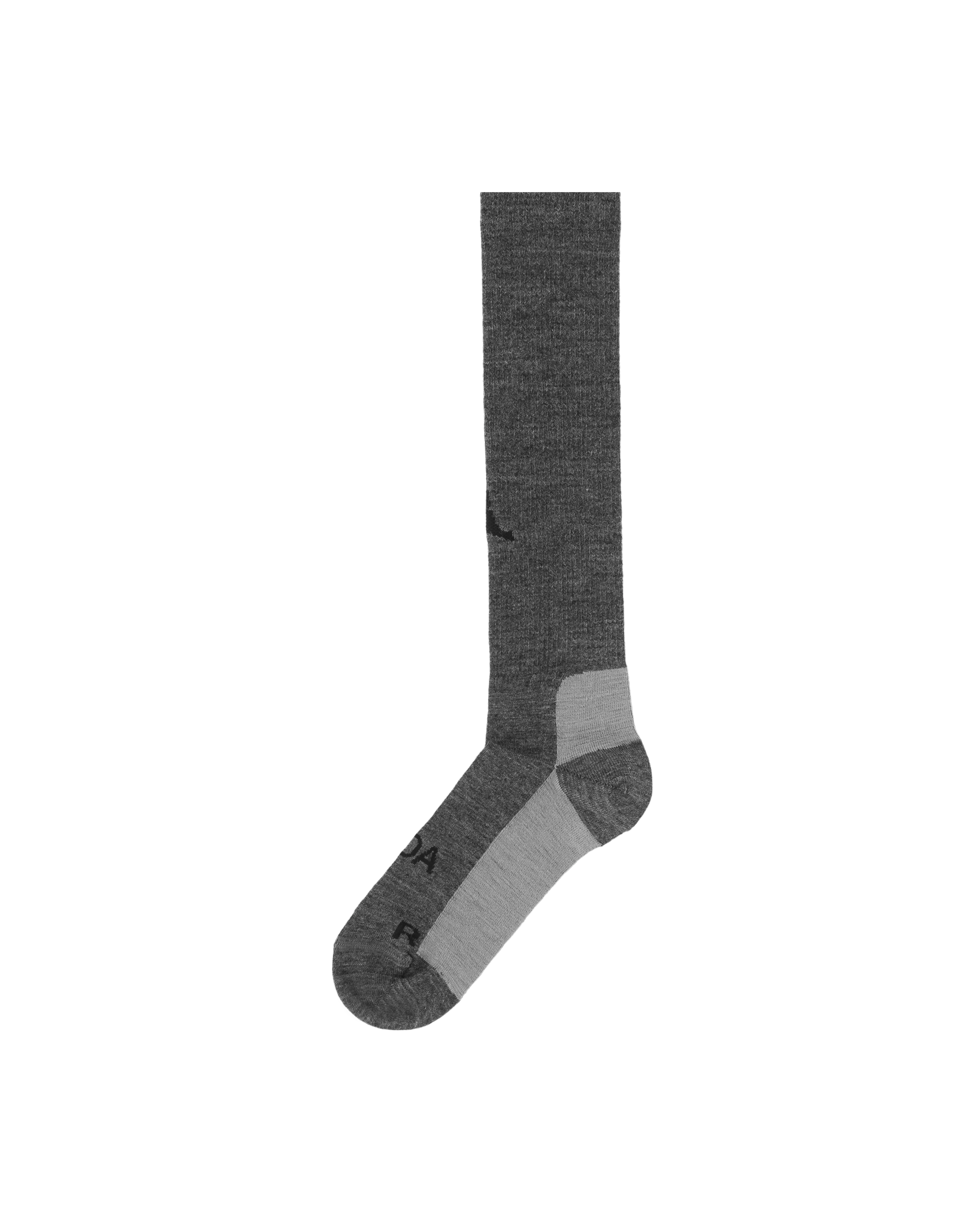 ROA Logo Wool High Socks J302839-39-42-Grey 2