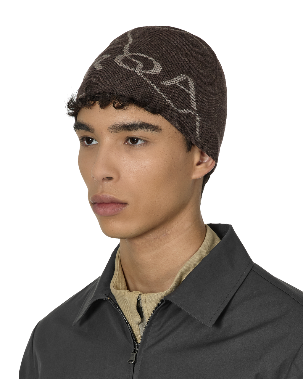 ROA Beanie Logo J303759-ONE SIZE-Brown 1